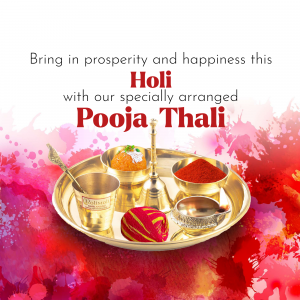 Holi Pooja Thali template