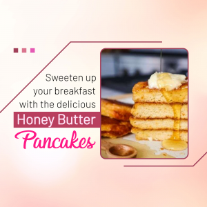 Pancakes promotional poster