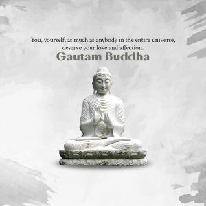 Gautam Buddha marketing poster