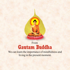 Gautam Buddha Social Media poster