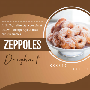 Doughnut promotional template