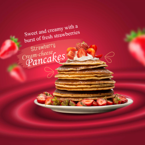 Pancakes business banner