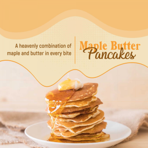 Pancakes business flyer