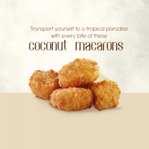 Macaron promotional template