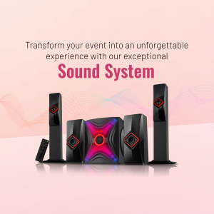 Sound System promotional template