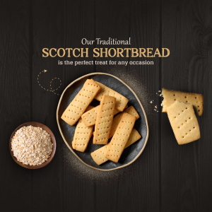 Shortbread promotional template