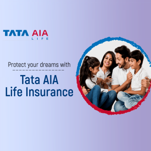 Tata Aia Life Insurance promotional poster