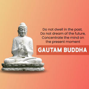 Gautam Buddha whatsapp status poster