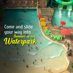 Water Park promotional template