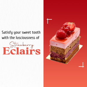 Eclairs promotional template