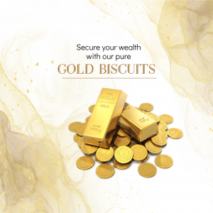 Gold Biscuit promotional template