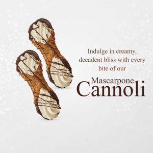 Cannoli business flyer