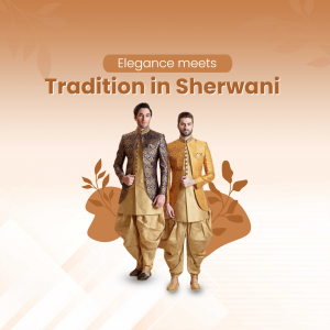 Men Sherwanis promotional post