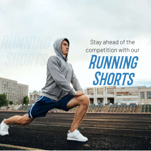 Men Shorts promotional template