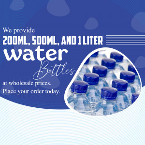 Water Bottle Supplier facebook banner