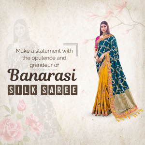 Women Sarees promotional template