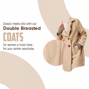 Women Coats business flyer