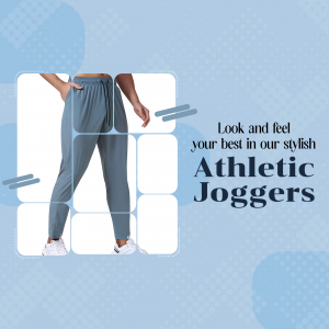 Men Track Pants & Joggers promotional template