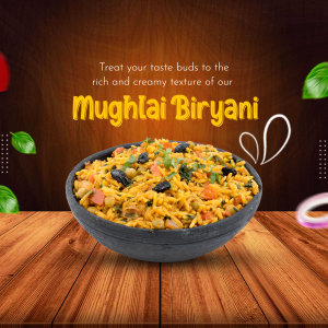 Biryani promotional poster