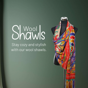 Women Shawls business template