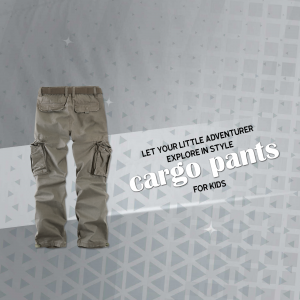 Kids Trousers promotional template