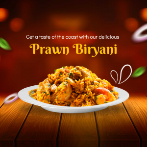 Biryani promotional template