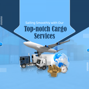 Cargo Logistics promotional template