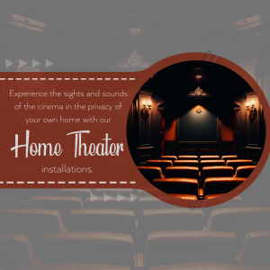 Home Theater promotional template