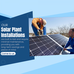 Solar Installation Service promotional template