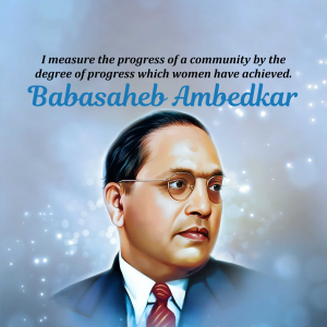 Baba Saheb Ambedkar Social Media poster