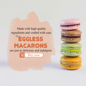 Macaron business flyer