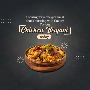 Biryani promotional images