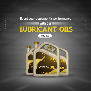 Lubricants business flyer