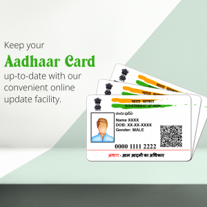Aadhar Card promotional template
