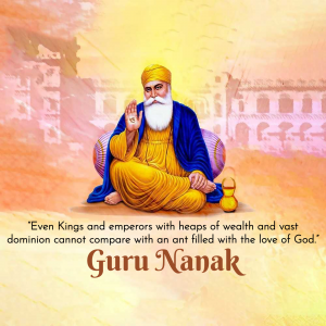 Guru Nanak Dev advertisement banner