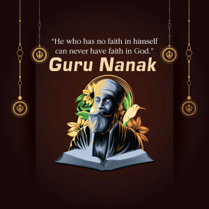 Guru Nanak Dev greeting image