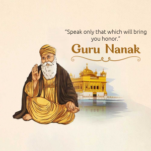 Guru Nanak Dev whatsapp status poster