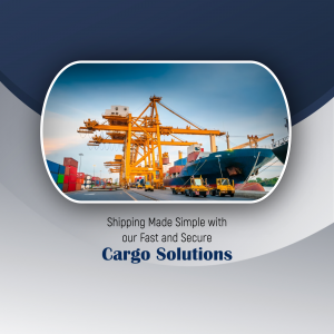 Cargo Logistics promotional poster