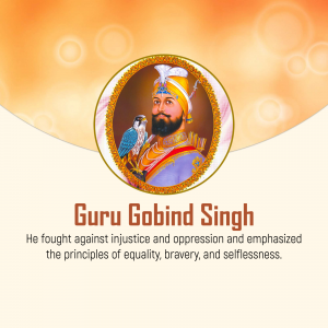 Guru Gobind Singh Social Media poster