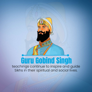 Guru Gobind Singh whatsapp status poster