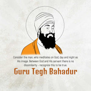 Guru Teg Bahadur Social Media post