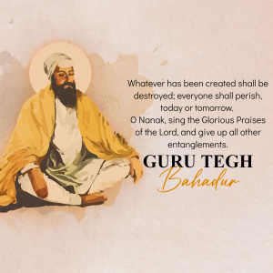 Guru Teg Bahadur template