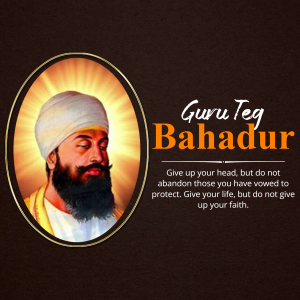 Guru Teg Bahadur post