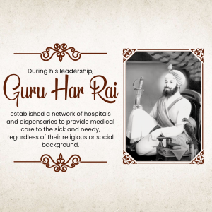 Guru Har rai ji marketing flyer