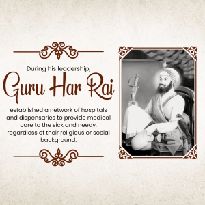 Guru Har rai ji creative image
