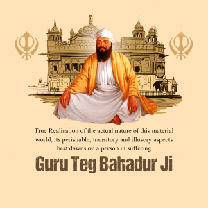 Guru Teg Bahadur whatsapp status poster