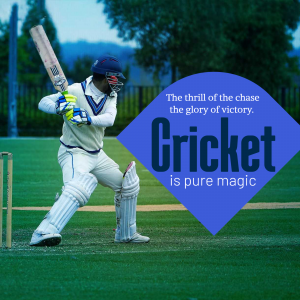 Cricket advertisement banner