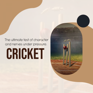 Cricket Social Media poster