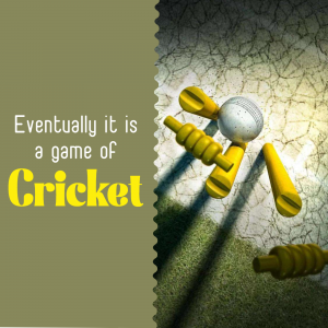 Cricket whatsapp status poster