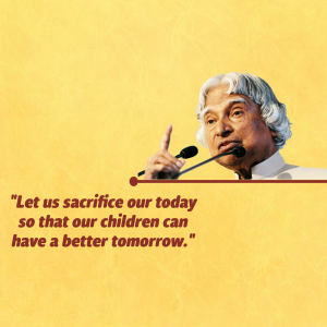 Dr. APJ Abdul Kalam marketing flyer